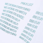 Price List T-Shirt - SOON TO BE ANNOUNCED