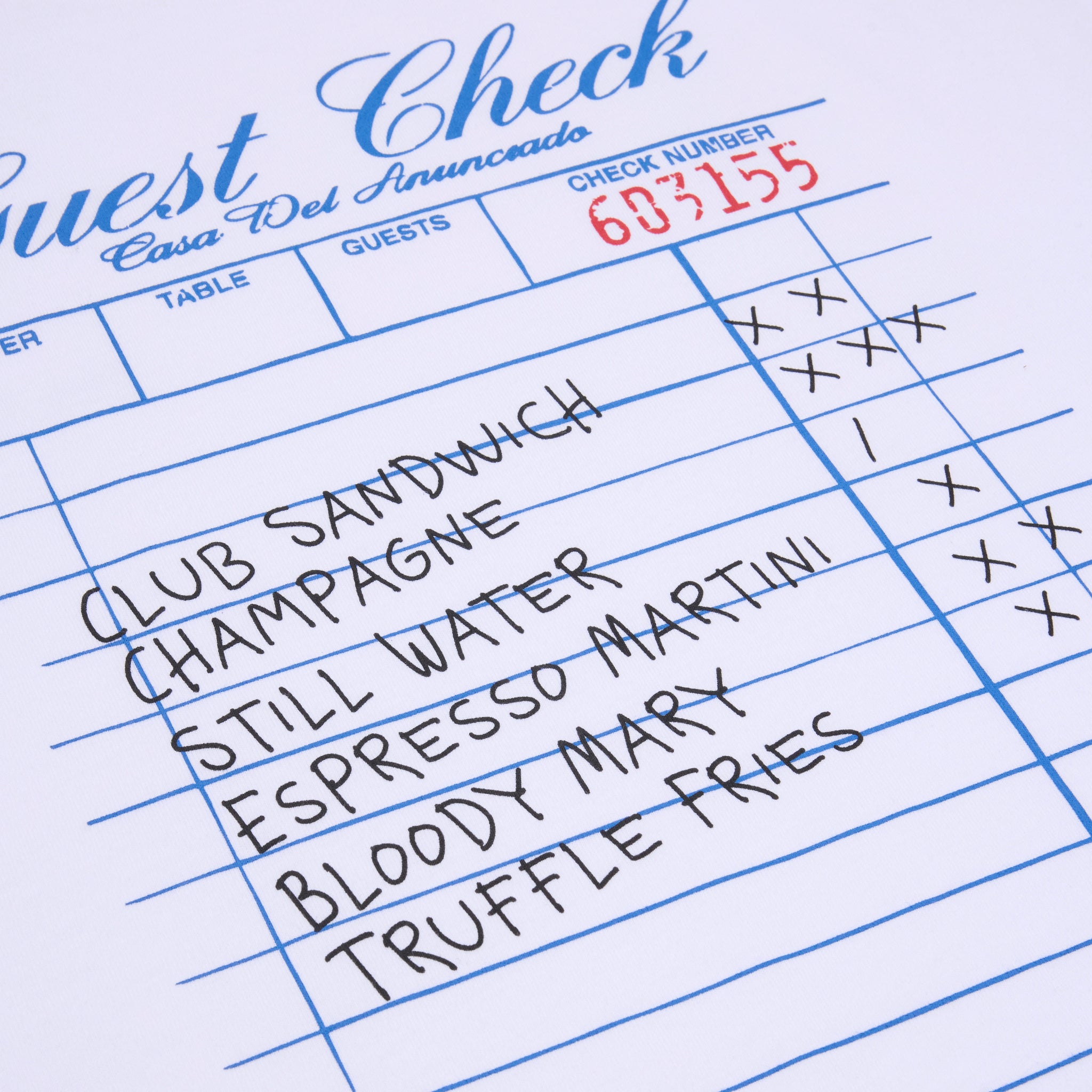 Guest Check T-Shirt - SOON TO BE ANNOUNCED