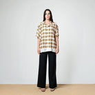 White/Orange Umbrella Bowling Shirt - SOON TO BE ANNOUNCED