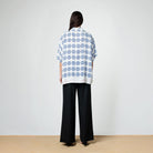 White/Blue Umbrella Bowling Shirt - SOON TO BE ANNOUNCED