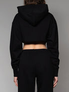 Black on Black Crop Hoodie No:2 - SOON TO BE ANNOUNCED