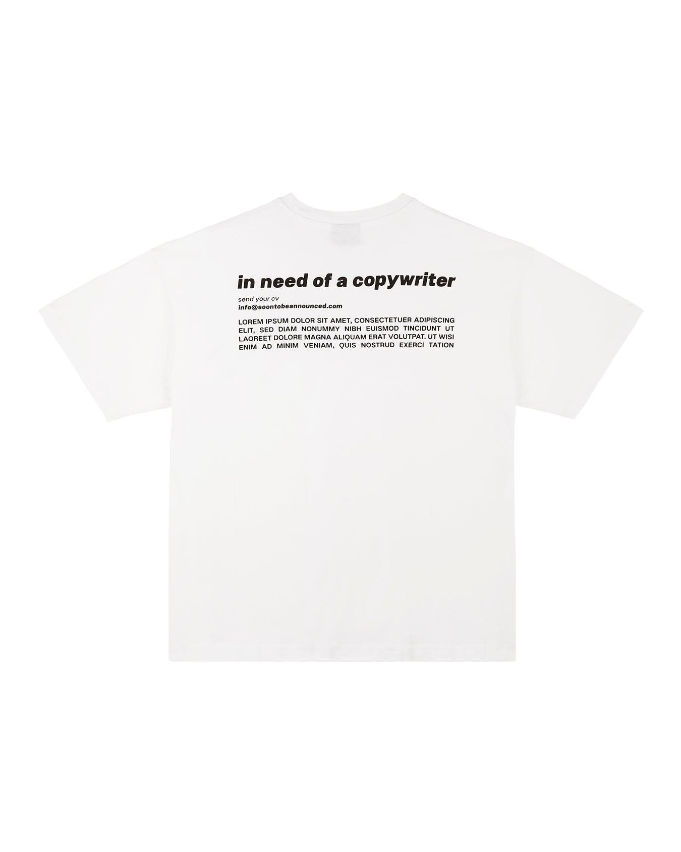 Copywriter T-Shirt - SOON TO BE ANNOUNCED