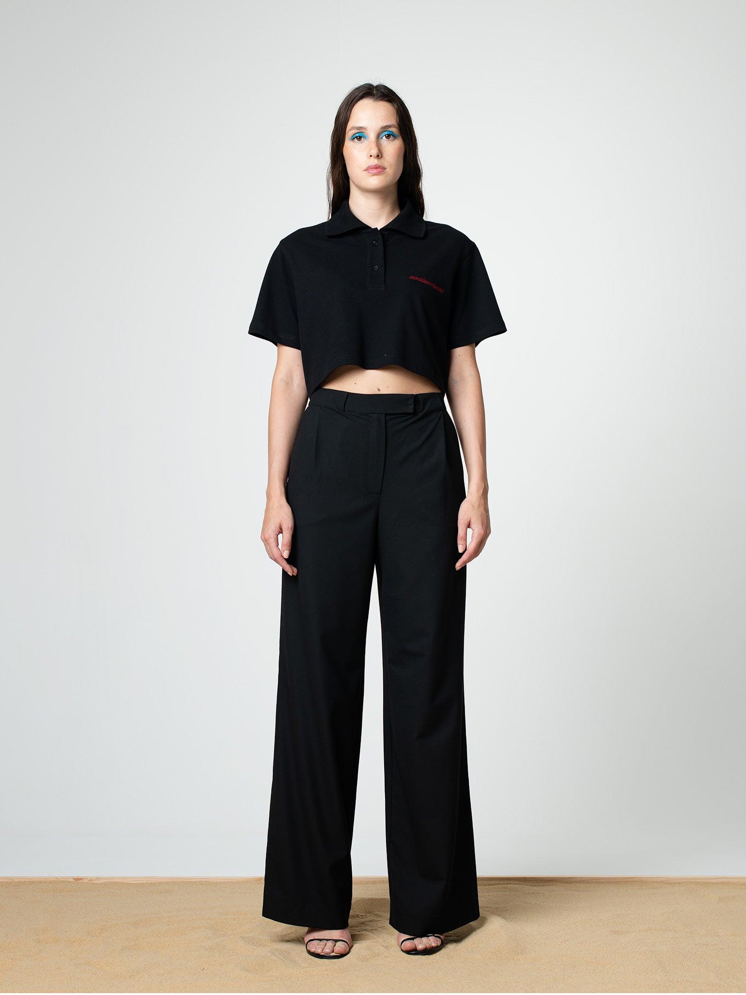 Riviera Crop Polo T-Shirt