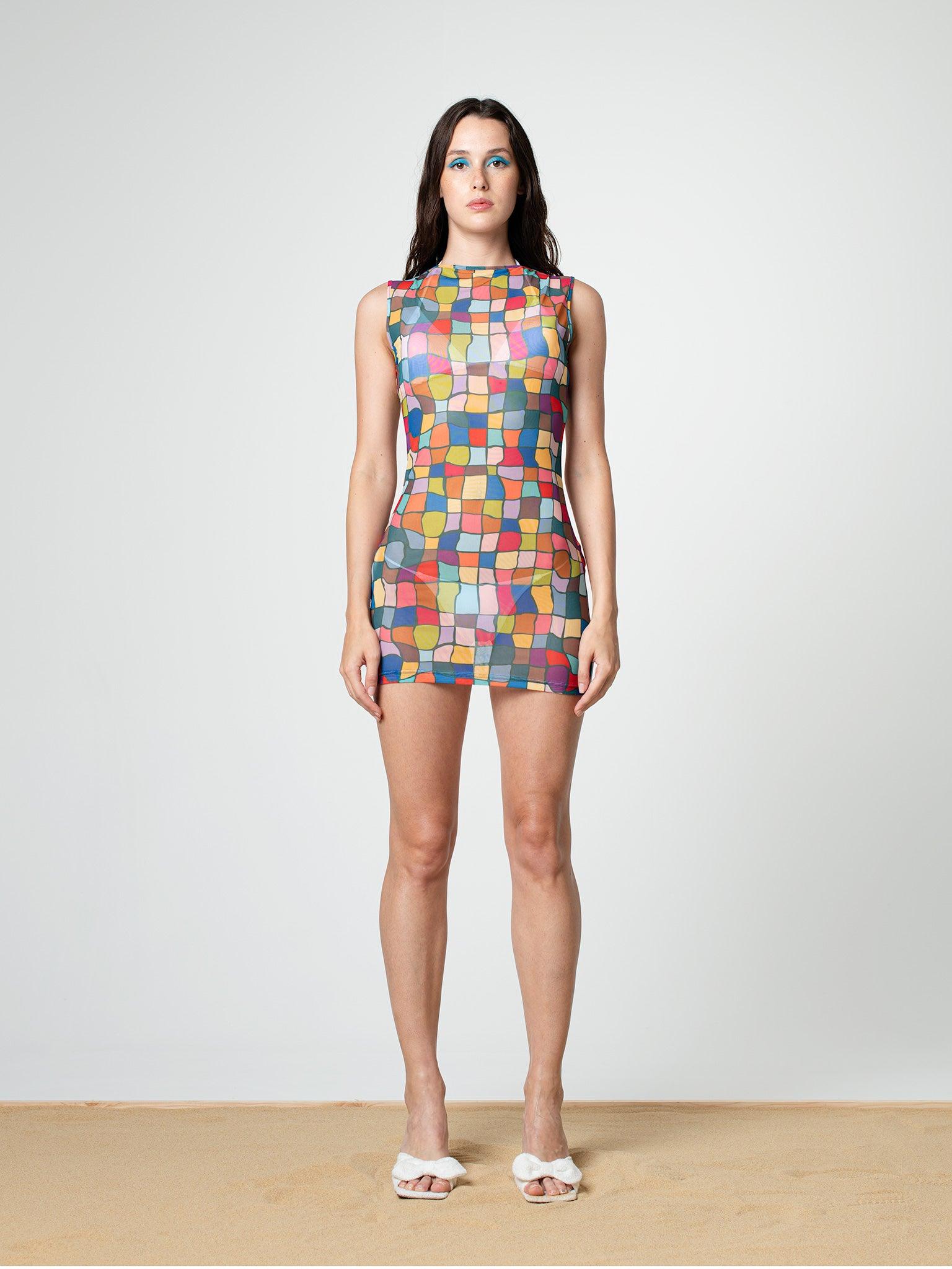 Multicolor Mini Mesh Dress - SOON TO BE ANNOUNCED