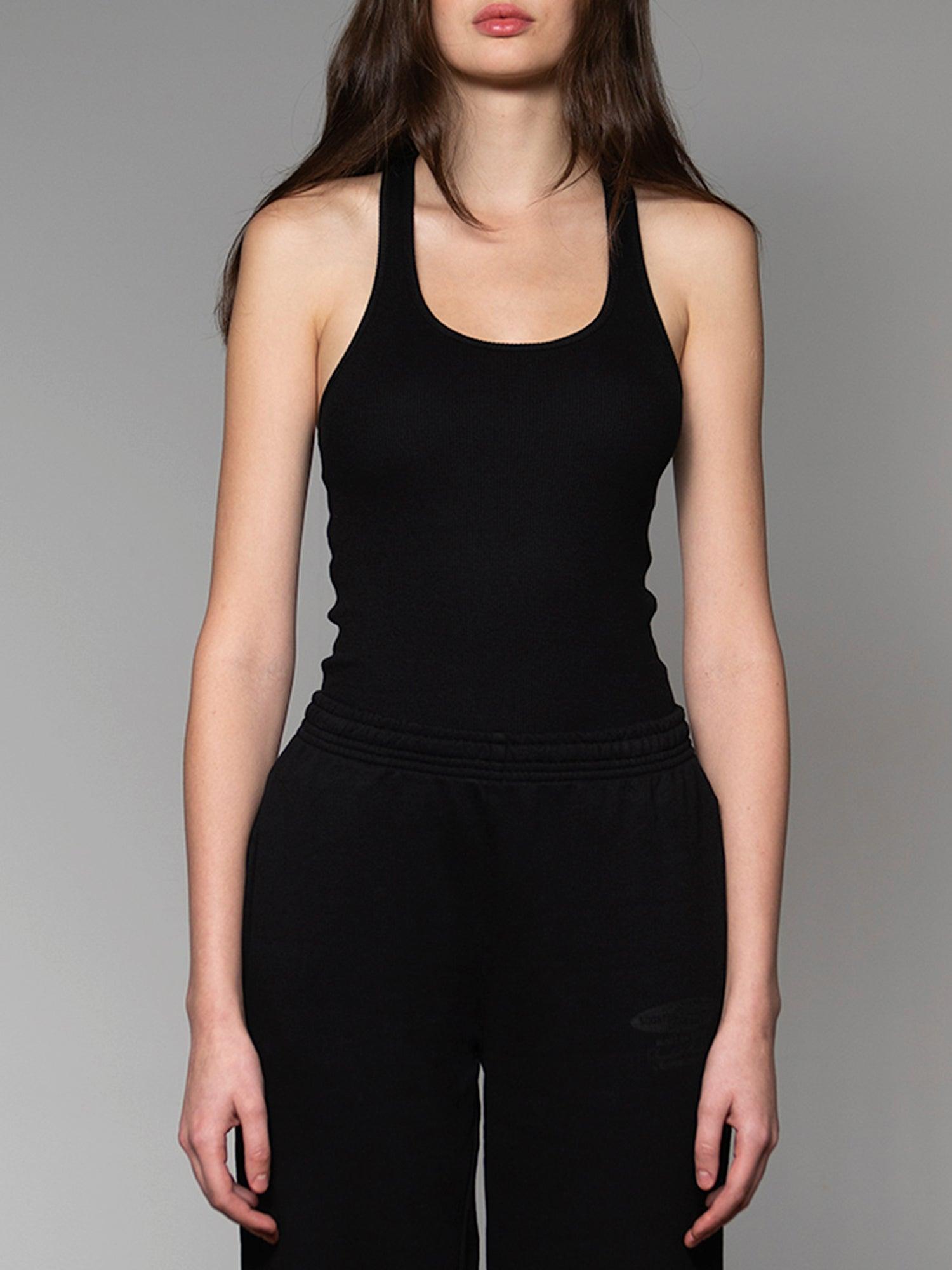 Black on Black Ribbed Tank Top No:2 - SOON TO BE ANNOUNCED