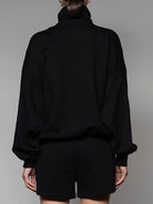 Black on Black Half Zip Sweatshirt - SOON TO BE ANNOUNCED
