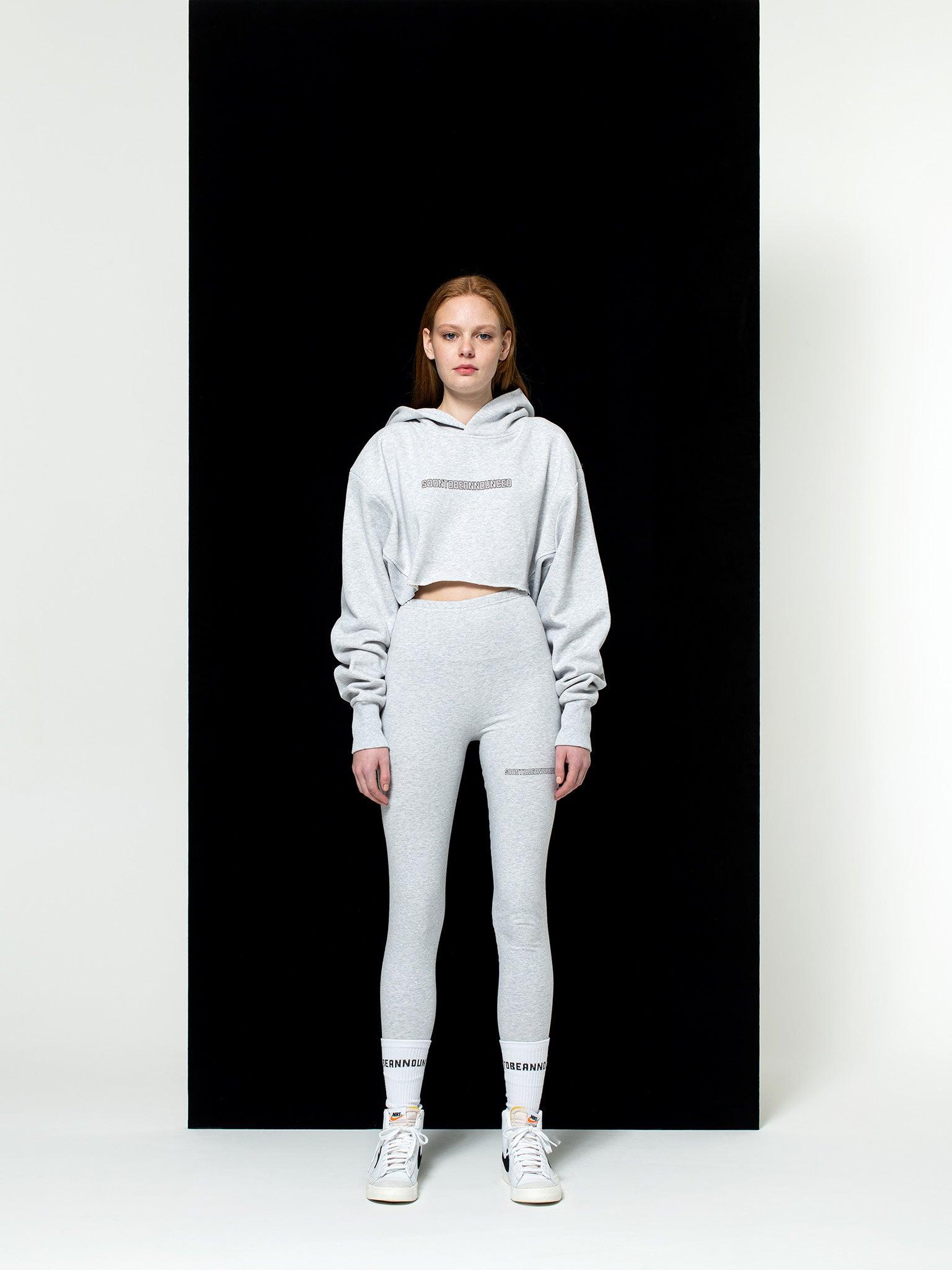 Heavyweight Logo Crop Hoodie